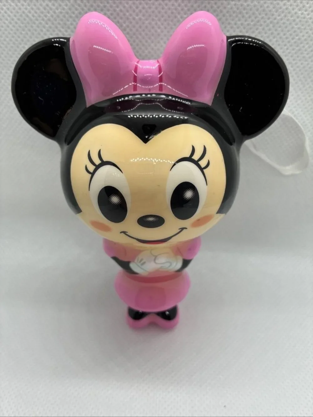 Disney Minnie Mouse Christmas Tree Ornament Pink Bow Plastic Hanging Decor